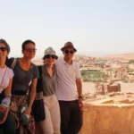 Tourists taking a photo in Ait Ben Haddou